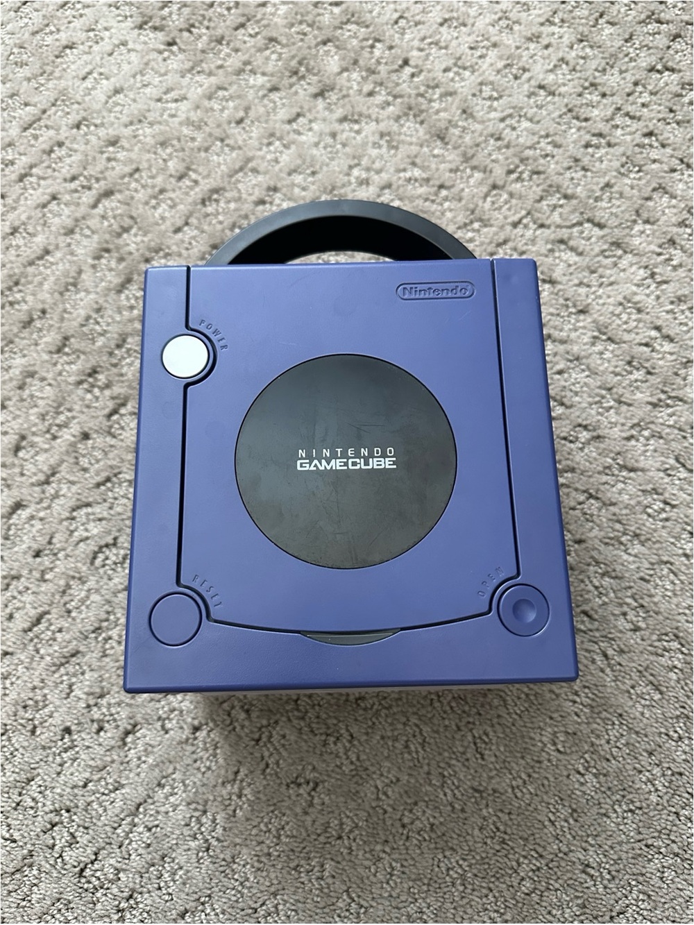 Nintendo GameCube Console Indigo Purple DOL-001 Digital AV Out Console Untested